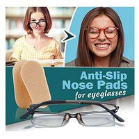 Eyeglass Repair Tool Kit Eyeglass Nose Pads Sunglasses Eyeglasses Repair Kit, Neutral Soft Foam Non-Slip Glasses Nose Pad Self-Adhesive Glasses Nose Pad Hopeg (Beige M)