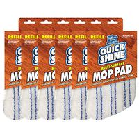 Quick Shine Multi-Surface Spray Mop Refill Pads, Pack of 6