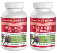 Milk Thistle Organic Seed - Milk Thistle Seed Extract - Increase Liver Function (2 Bottles)