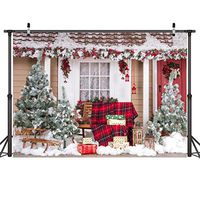 Countia Christmas Printed Background Cloth Photography Props Wall Art Decoration Backgrounds