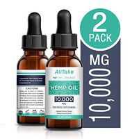 Hemp Oil 2 Pack 10000MG, Hemp Extract for Pain & Stress Relief - Pure Hemp Oil 100% Natural Hemp Drops - Helps with Sleep, Skin & Hair