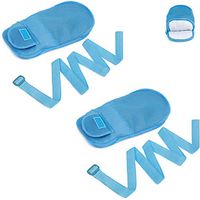 PLAFUETO 1 Pair Hand Control Mitts Dementia Safety Restraint Gloves Hand Protector Padded Mitts - Medical Hand Glove Hospital Hands Restraints