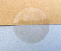 50mm Round x Roll of 1000 Gloss Clear Transparent Seals - Removable Low Tack Self-Adhesive Stickers