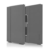 Incipio iPad mini 4 Case, [Folio Case][Hard Shell] Faraday Folio with Stylus Case for iPad mini 4-Gray