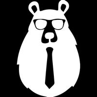 ANGDEST Daddy Bear (White) (Set of 2) Premium Waterproof Vinyl Decal Stickers for Laptop Phone Accessory Helmet Car Window Bumper Mug Tuber Cup Door Wall Decoration
