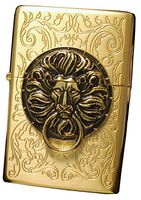 Zippo Lighter Genuine Tiger Lion Design The Gate Gd Emblem