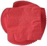 3 Ply Paper Lunch Napkins | 50ct (Apple Red)