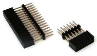 ameriDroid 30-pin and 12-pin Dual-Stacking Header Sockets