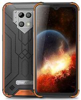 Blackview BV9800 Pro Thermal Imaging IP68 Rugged Smartphone - 48MP+16MP, 6GB+128GB Helio P70, Android 9.0 Waterproof Outdoor Mobile Phone, 6580mAh battery, QI Wireless Charge NFC GPS DUAL SIM (Orange)