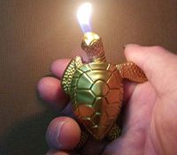 Tortoise-Shape Golden Cigarette Lighter 616
