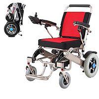 Folding Portable Powerchair,Lightweight Electric Wheelchair Scooter, Aviation Travel Safe,FDA Approved Transport Friendly Chair, 250W2 Double Motor,Red