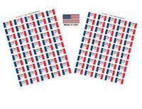 Made in USA! 100 Iowa 1.5" x 1" Self Adhesive State Flag Stickers, Two Sheets of 50, 100 Iowa Sticker Flags Total