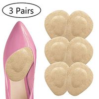 Ball of Foot Cushions Metatarsal Pads Adhesive Forefoot Pad for Women High Heel-Neuroma, Metatarsalgia Pain Relief-Massage Effect-3 Pairs (Nude)