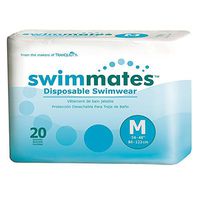 Swimmates Disposable Adult Swim Diapers, Medium, Case/80 (4/20s)