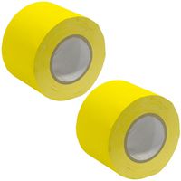 Seismic Audio - SeismicTape-Yellow604-2Pack - 2 Pack of 4 Inch Yellow Gaffer's Tape - 60 yards per Roll