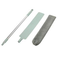 Kiode Bedside Dust Brush, Long Handle Mop Microfibre Duster Sweeping Brush, Adjustable Bedside Dust Brush Mop Sweep for Bed Botttom