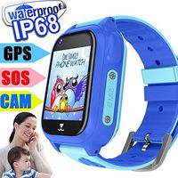 Fitness Activity GPS Tracker Watch for Kids 3-12, Smart Watch, Waterproof, Tracking Device, Two Way Chat, Phone Games Watch, Camera, Color Display Class Mode Alarm Clock Boy Xmas (2019 Edition)