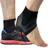 Beister 1 Pair Ankle Support Breathable Neoprene Compression Ankle Brace for Men and Women, Elastic Sprain Foot Sleeve for Sports Protect, Arthritis, Plantar Fasciitis, Achilles tendonitis, Recovery