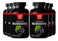 Resveratrol Premium Powder 1200mg - Premium Red Wine Extract - Maximum Strength Super Blend (6 Bottles 360 Capsules)