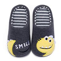 residentD 🌷🌷Winter Kids Slippers Cartoon Platform Home Slippers Children 2019 Warm Thicken Indoor Non-Slip for Baby Boys Girls (Age:4-4.5Years, Dark Gray)