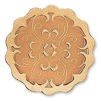 Scalloped Embossed Foil Certificate Seals, 32 Count (Bronze)