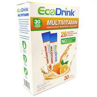 EcoDrink Complete Multivitamin & Minerals Drink Mix - Orange - 30 Refill Pack, No Bottle by Eco Drink