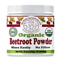 100% USDA Certified Organic Beetroot Superfood Juice Powder | Raw Beet Root, Pure, Non GMO, Natural Source of Nitrates | Boost Nitric Oxide & Supports Circulation, Digestion, Stamina, Energy (8 Oz)