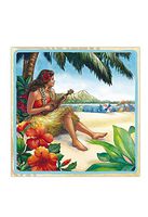 4 Packs Cocktail Beverage Paper Party Napkins Hawaiian Vintage Hula Girl