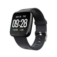 JinJin Y7 Smart Watch Blood Pressure Heart Rate Smart Watch Sports High-End Fitness Tracker Activity Trackers Health Exercise Watch with Heart Rate and Sleep Blood Pressure Watch (black)