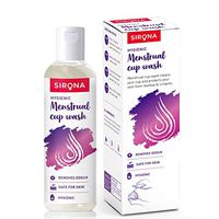 Sirona Menstrual Cup Washing - 100 ml (oz. 3.38) with Rose Scent for hygienic Washing of Your Menstrual Cup- Paraben & Sulphate Free
