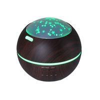 CWH&WEN Essential Oil Diffuser, 3D 150Ml Aromatherapy Oils Humidifier with Amazing 9 LED Lights, Handy Auto Shut Off Function for Office Home Bedroom Yoga Spa Baby,Black