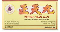 Zheng Tian Wan Herbal Supplement Helps For Migraines & Premenstrual Headaches 500mg 50 Tablets Made In USA by Lao Wei