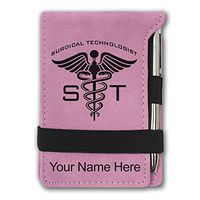 Mini Notepad, ST Surgical Technologist, Personalized Engraving Included (Pink)