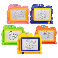 Joddge Mini Magnetic Drawing Board for Kids, Small Travel Writing Painting Sketching Boards, Erasable Toddler Step Learning Education Doodle Pad Gift Prize Preschool Art Toys for Girls Boys (5 Pack)