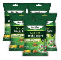 Herbion Naturals Ivy Leaf Cough Drop with Thyme and Licorice Extract 125 Counts Natural Cough Remedy | Cough Suppressant | Soar Throat Relief | Pack of 5