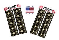 Made in The USA! 2 Packs of Flag-It Army Logo Stickers, 100 Sticker Decals