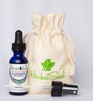 Waterproof Liquid Bandage, Herbal Shield Seals Cuts & Burns 1 oz Bottle with Dropper & Sprayer Applicators