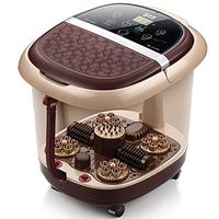 Automatic Foot Bath, deep Barrel Electric Foot Bath Barrel Foot Massager, Foot Machine Constant Temperature Heating with Roller + Tai Chi Massage Foot for Relieve Fatigue & Tens