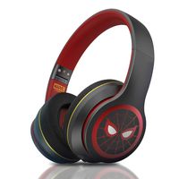 Marvel Spiderman Bluetooth Headphones V5.0, HD Stereo Headsets, Cartoon Over Ear Wireless Headphones with Microphone For Adults, Kids, Children, Compatible for PC, Phone, Laptop, Mp3/4, Tablet, TV, PS