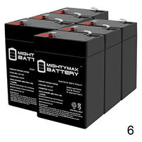 Mighty Max Battery 6V 4.5Ah Wheelchair Medical Mobility SLA Battery - 6 Pack Brand Product