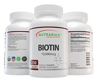 NutraBulk Biotin 10,000 mcg 250 Count