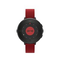 Pebble Time Round 14mm Smartwatch for Apple/Android Devices - Black/Red