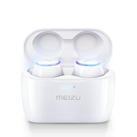 Meizu True Wireless Earphones,POP TW50 Bluetooth Headphones Wireless Earbuds Liberty Lite 15H Playtime With Wireless Charger,Touch Control,Noise Cancelling,Built-in Mic,Portable Wireless Charging Case