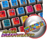 NEW ADOBE DREAMWEAVER KEYBOARD STICKER