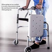XIAOXIAO Forearm Walker Alker, Foldable and Adjustable Height, Outdoor Training for The Elderly