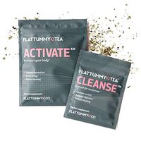 Flat Tummy Tea | All-Natural Detox Tea to Help with Bloating, Maintain Immune System and Boost Energy - 2 Step Metabolism Boosting Teatox System (28 Day Cleanse)