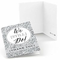 Big Dot of Happiness We Still Do - Wedding Anniversary - Party Thank You Cards (8 Count)
