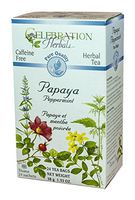 CELEBRATION HERBALS Papaya Peppermint Tea Organic 24 Bag, 0.02 Pound
