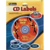 Fellowes 99941 CD Labels Matte (100 Capacity)