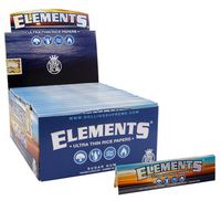 Elements King Size Ultra Thim Slim Rice Rolling Papers - 5 Booklets